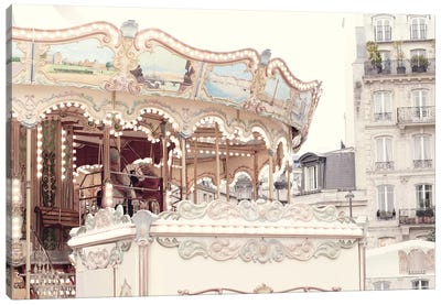 Paris Carousel III Canvas Art Print - Carousels