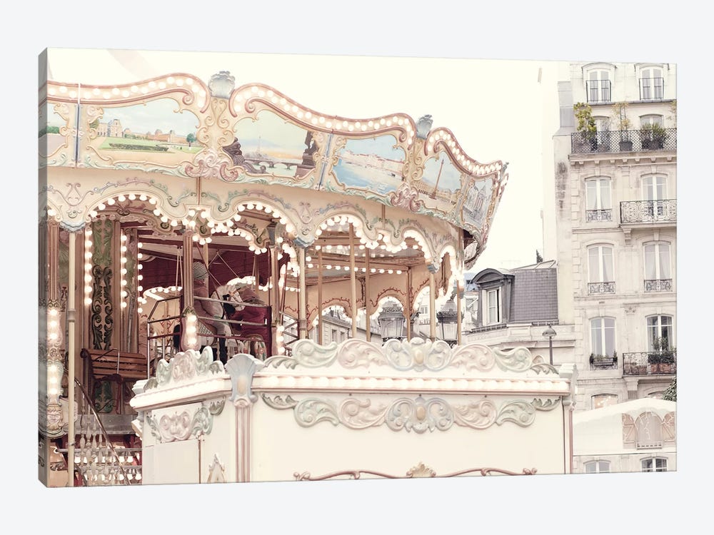 Paris Carousel III by Grace Digital Art Co 1-piece Canvas Wall Art