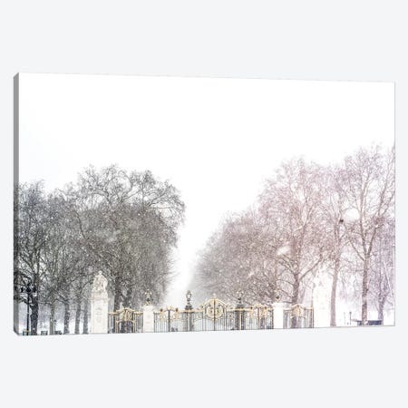 London Snow Day Canvas Print #RAB109} by Grace Digital Art Co Art Print