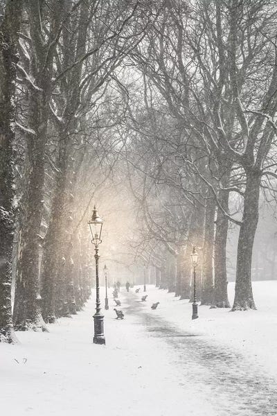 Grace Digital Art Co: Snow In London by Grace Digital Art Co