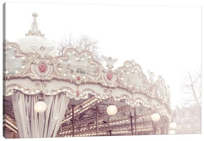 Paris Carousel VII Canvas Art Print - Amusement Park Art