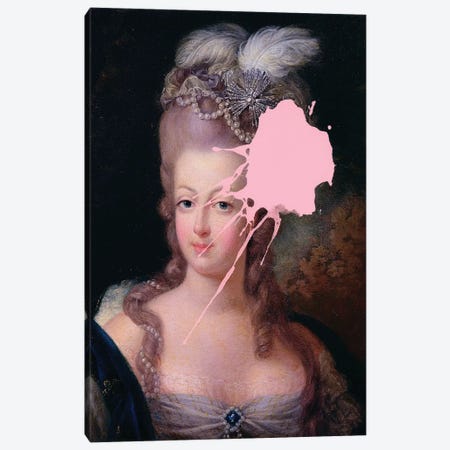 Marie Antoinette Pink Paint Canvas Print #RAB125} by Grace Digital Art Co Canvas Art