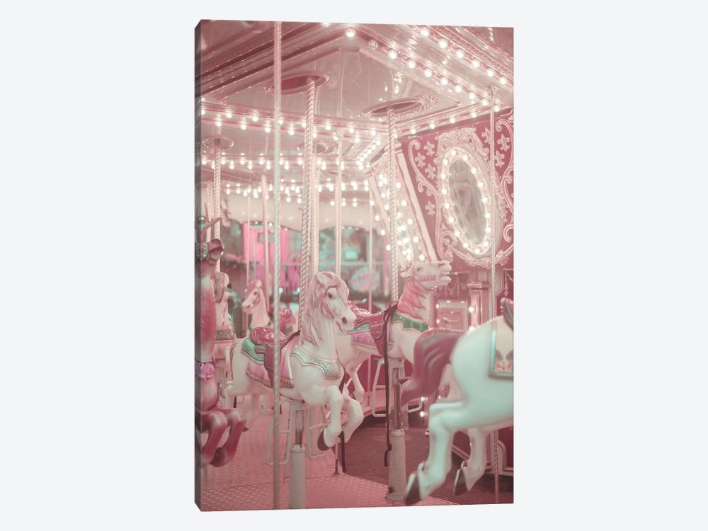 Pastel Pink Carousel by Grace Digital Art Co 1-piece Art Print