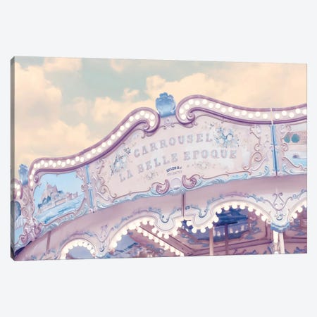Carousel Belle Epoque Canvas Print #RAB13} by Grace Digital Art Co Canvas Art Print