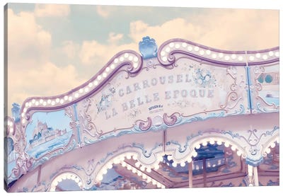 Carousel Belle Epoque Canvas Art Print - Perano Art