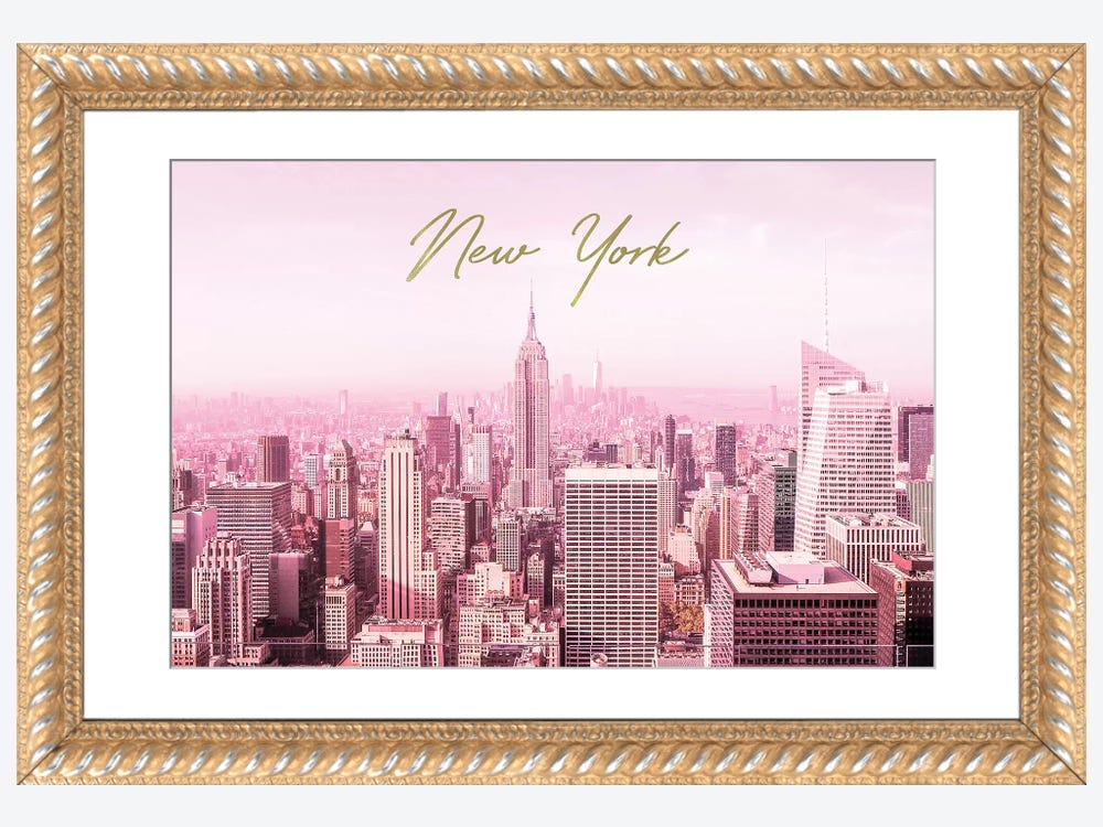 Blush Pink Wall Art New York City Photography Print -  UK