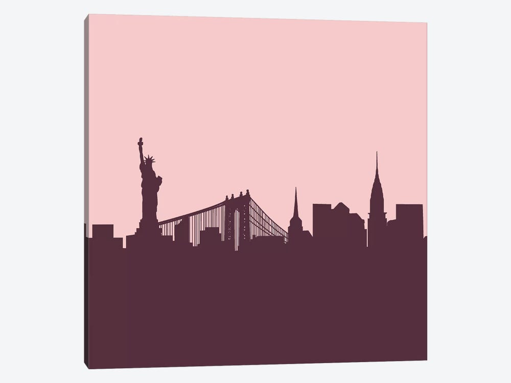 New York Skyline Graphic Print by Grace Digital Art Co 1-piece Canvas Art Print