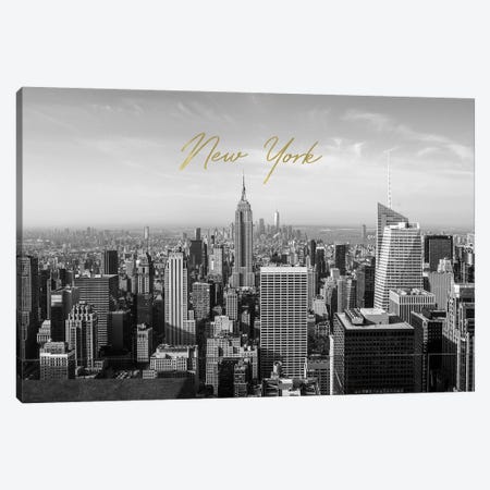New York In Black And White Canvas Print #RAB148} by Ruby and B Art Print