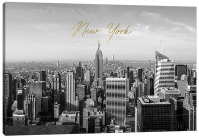 New York In Black And White Canvas Art Print - Grace Digital Art Co