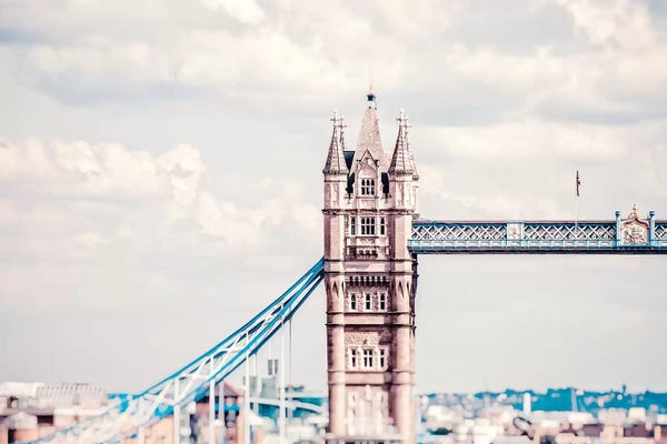 Grace Digital Art Co: Tower Bridge Of London by Grace Digital Art Co