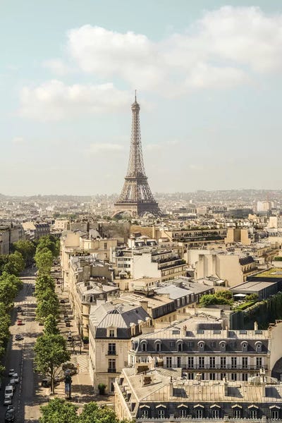 Grace Digital Art Co: Eiffel Tower View II by Grace Digital Art Co