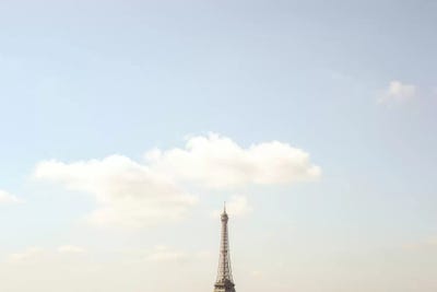 Eiffel Tower Minimalist View by Grace Digital Art Co art print