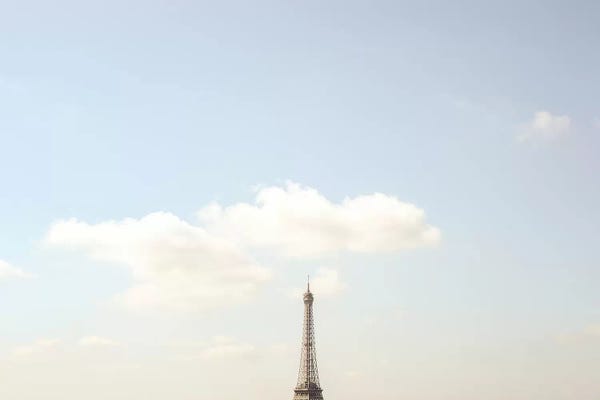 Grace Digital Art Co: Eiffel Tower Minimalist View by Grace Digital Art Co
