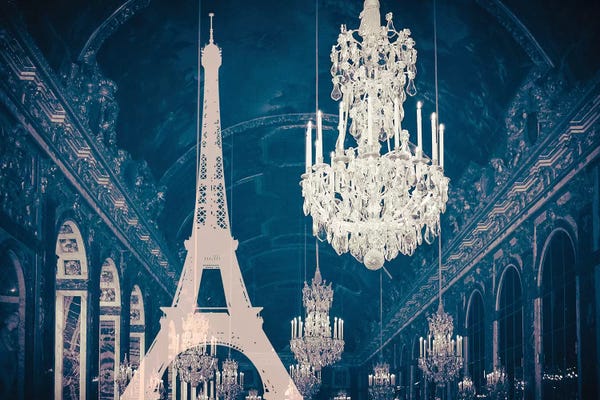 Chandeliers: Paris Chandelier X by Grace Digital Art Co