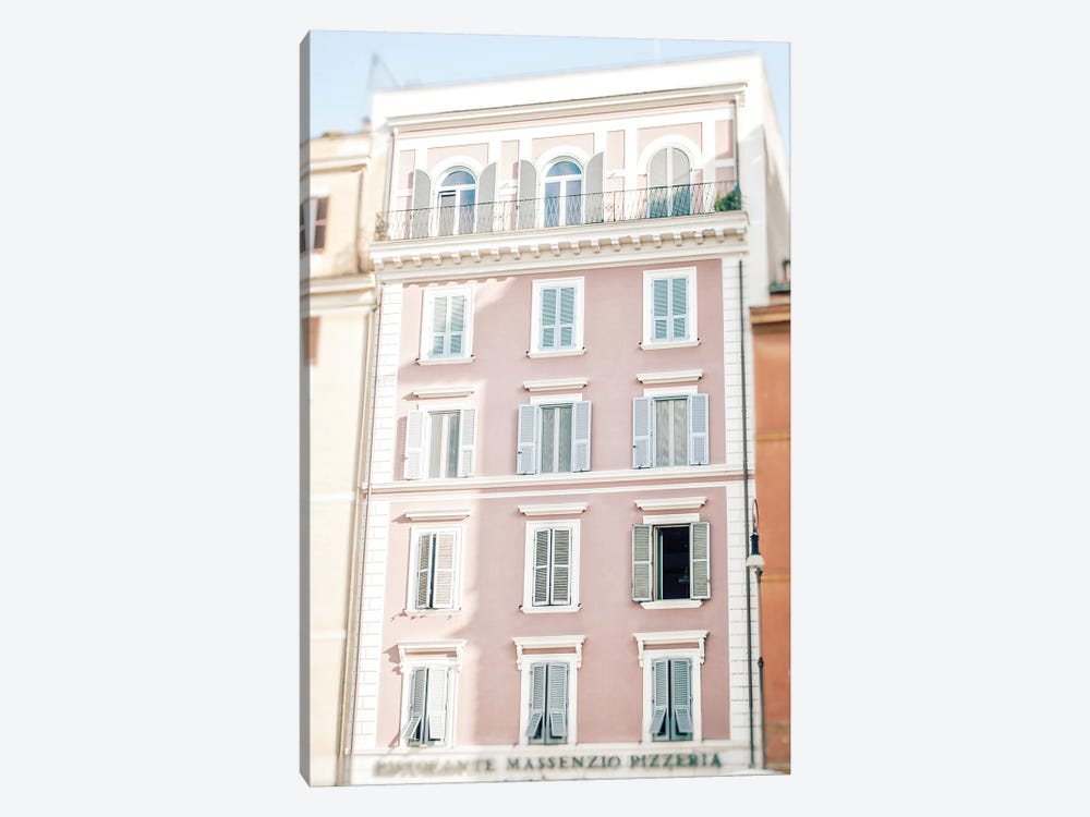 Pink Building - Rome by Grace Digital Art Co 1-piece Art Print