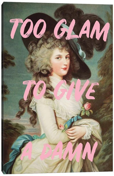 Too Glam Canvas Art Print - Grace Digital Art Co