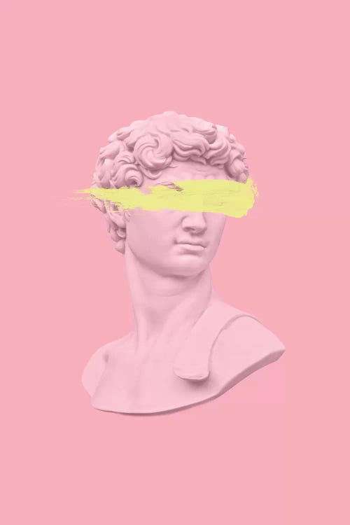 David In Pink by Grace Digital Art Co wall art