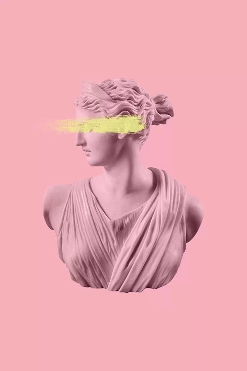 Pink Goddess by Grace Digital Art Co wall art