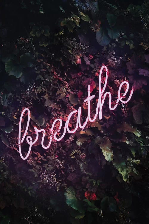Breathe Neon by Grace Digital Art Co wall art