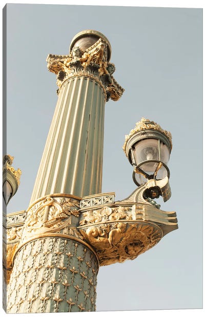 Paris Lamp Canvas Art Print - Column Art