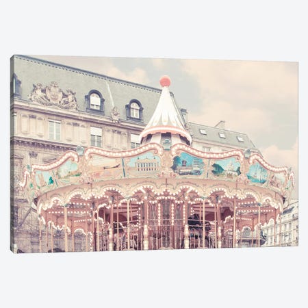 Carousel Of Paris Canvas Print #RAB18} by Grace Digital Art Co Canvas Art Print