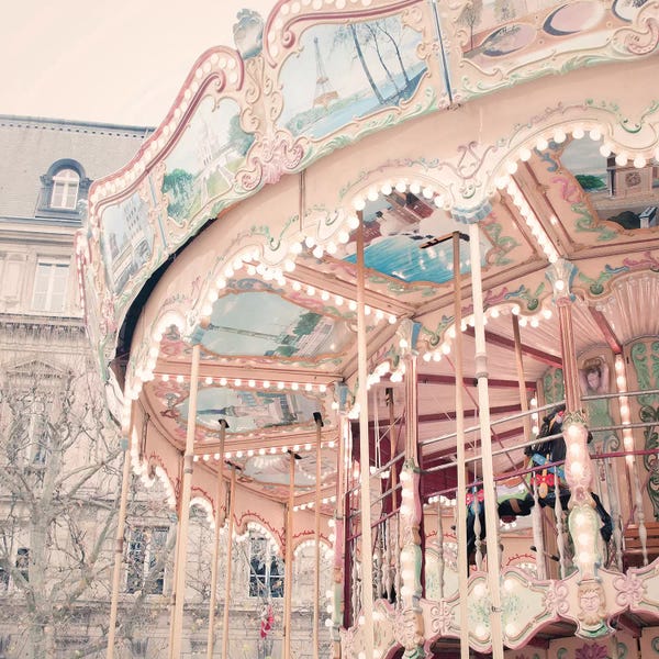 Carousels: A Carousel In Paris by Grace Digital Art Co