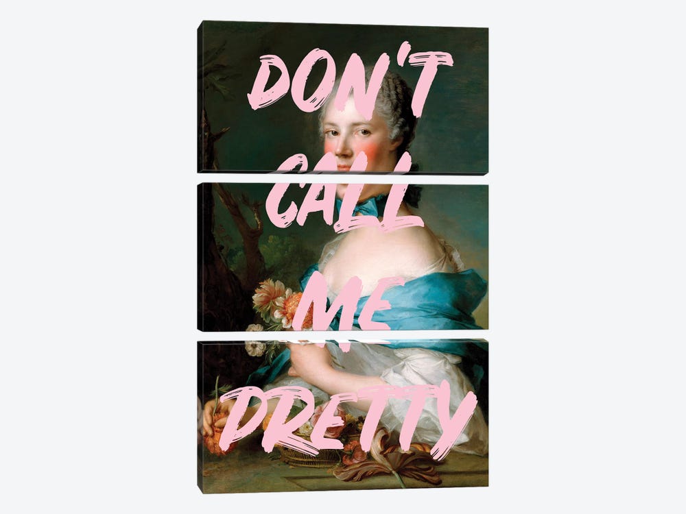 Don't Call Me Pretty by Grace Digital Art Co 3-piece Canvas Wall Art