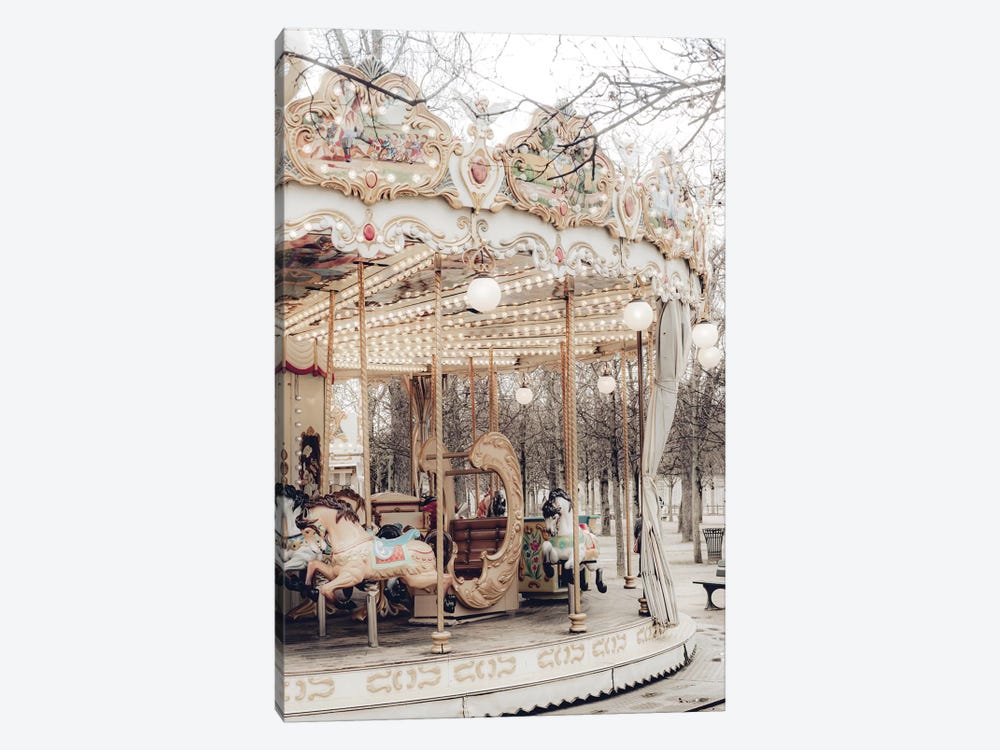 Paris Carousel X by Grace Digital Art Co 1-piece Canvas Art Print