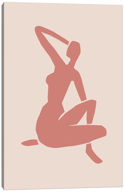 Terracotta Female Figure Canvas Art Print - All Things Matisse