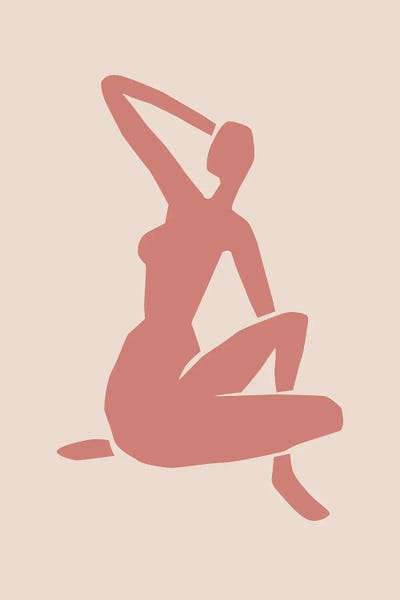 The Cut Outs Collection: Terracotta Female Figure by Grace Digital Art Co