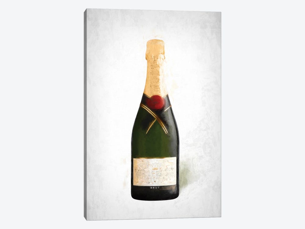 Champagne Painting by Grace Digital Art Co 1-piece Canvas Artwork