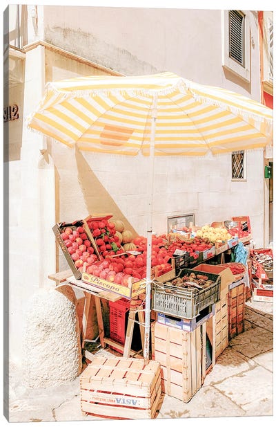 Italian Market Canvas Art Print - Daydream Destinations