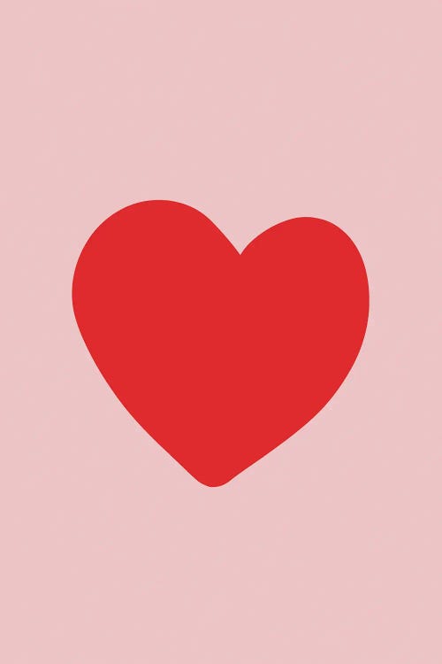 Cut-Out Love Heart by Grace Digital Art Co wall art
