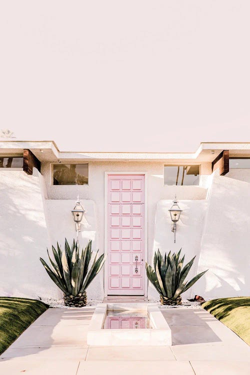 Pink Palm Springs by Grace Digital Art Co wall art