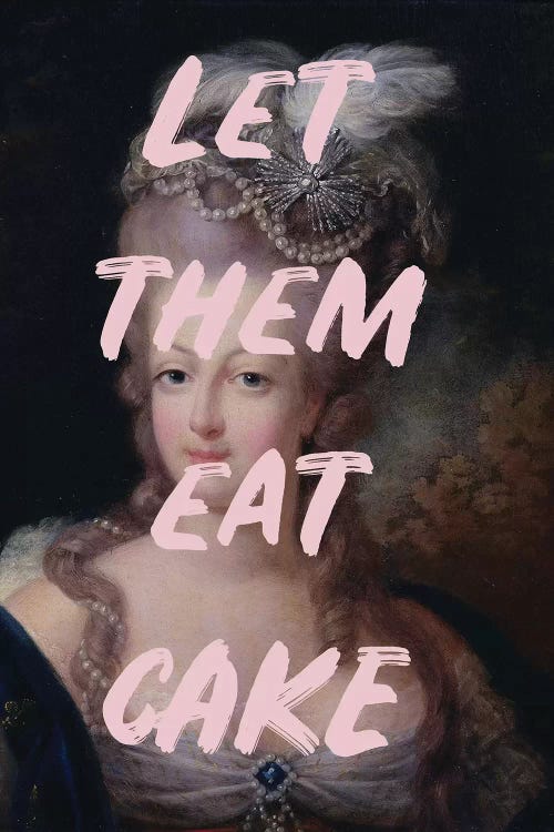 Let Them Eat Cake Graffiti by Grace Digital Art Co wall art