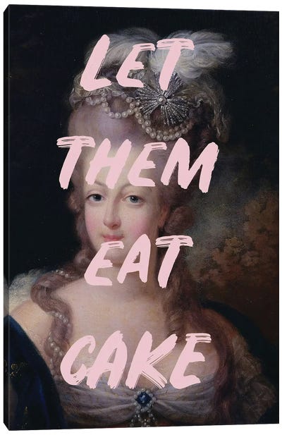 Let Them Eat Cake Graffiti Canvas Art Print - Crown Art