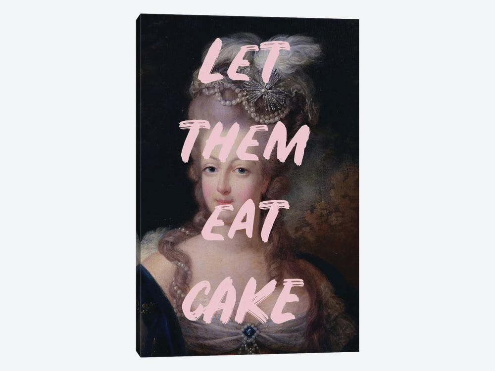 Let Them Eat Cake Graffiti by Grace Digital Art Co 1-piece Canvas Print
