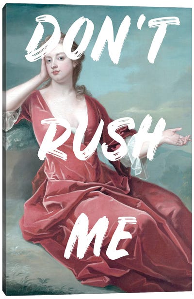 Don't Rush Me II Canvas Art Print - Glam Bedroom Art