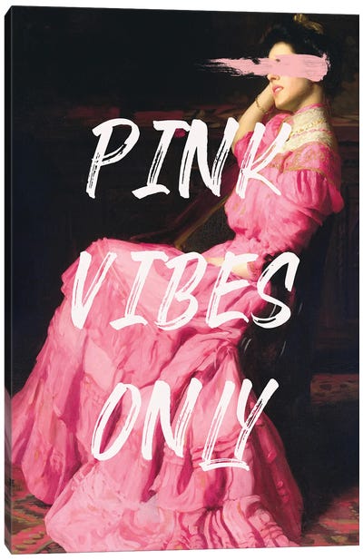 Pink Vibes Only III Canvas Art Print - Regal Revival