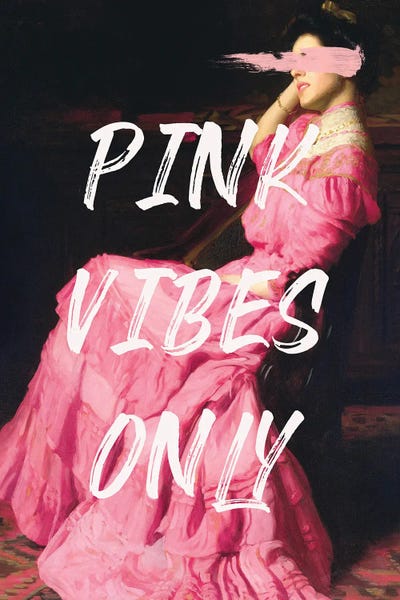 Grace Digital Art Co: Pink Vibes Only III by Grace Digital Art Co