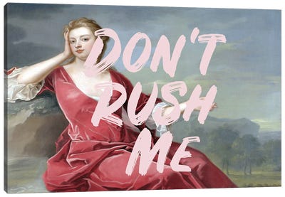Don't Rush Me III Canvas Art Print - Dress & Gown Art