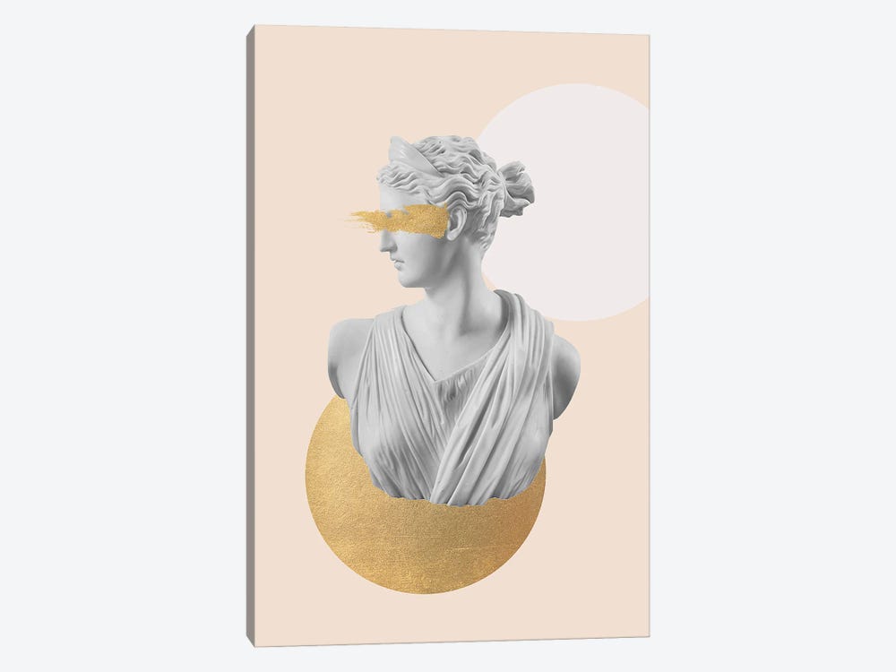 Gold Artemis Bust by Grace Digital Art Co 1-piece Canvas Artwork