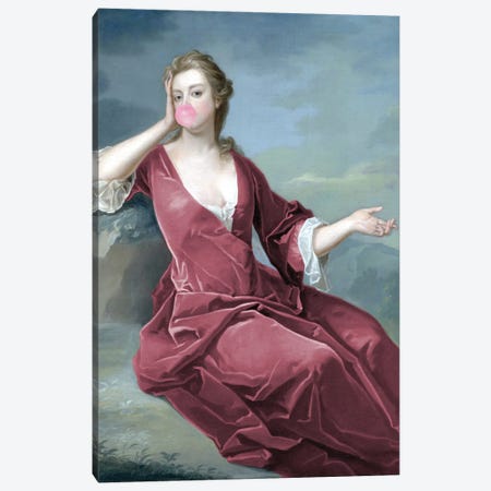 Bubblegum Duchess Canvas Print #RAB320} by Grace Digital Art Co Art Print