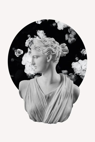 Grace Digital Art Co: Monochrome Goddess by Grace Digital Art Co