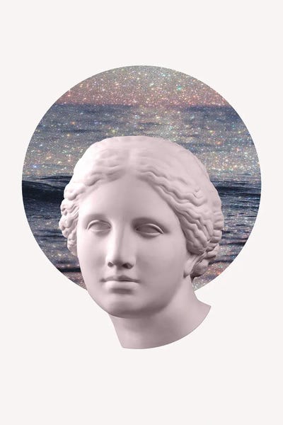 Grace Digital Art Co: Sunset Glitter Venus by Grace Digital Art Co