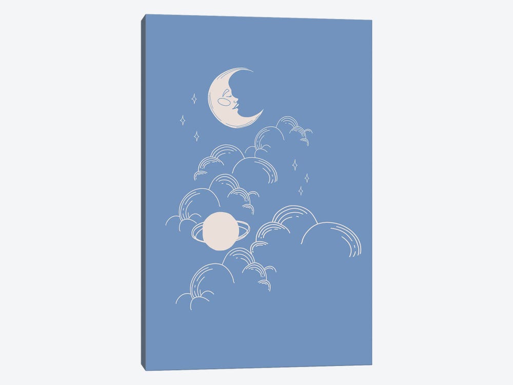 Blue Celestial by Grace Digital Art Co 1-piece Art Print