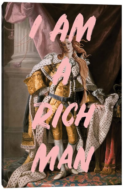Rich Man Canvas Art Print - I Am My Own Muse