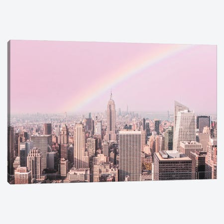 Rainbow Over New York Canvas Print #RAB344} by Grace Digital Art Co Canvas Art