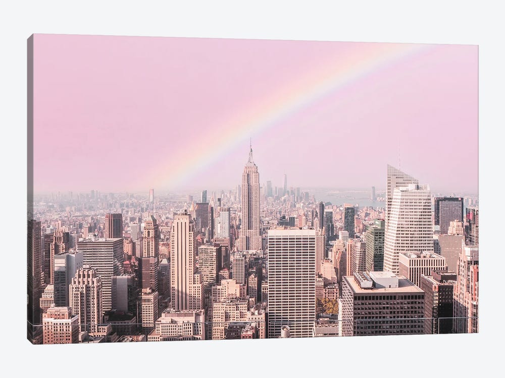 Rainbow Over New York by Grace Digital Art Co 1-piece Art Print