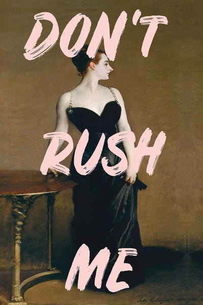 Bathroom Humor: Don't Rush Me - Madame X by Grace Digital Art Co